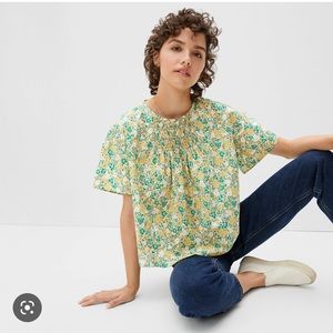 Everlane mockneck smock top (M)